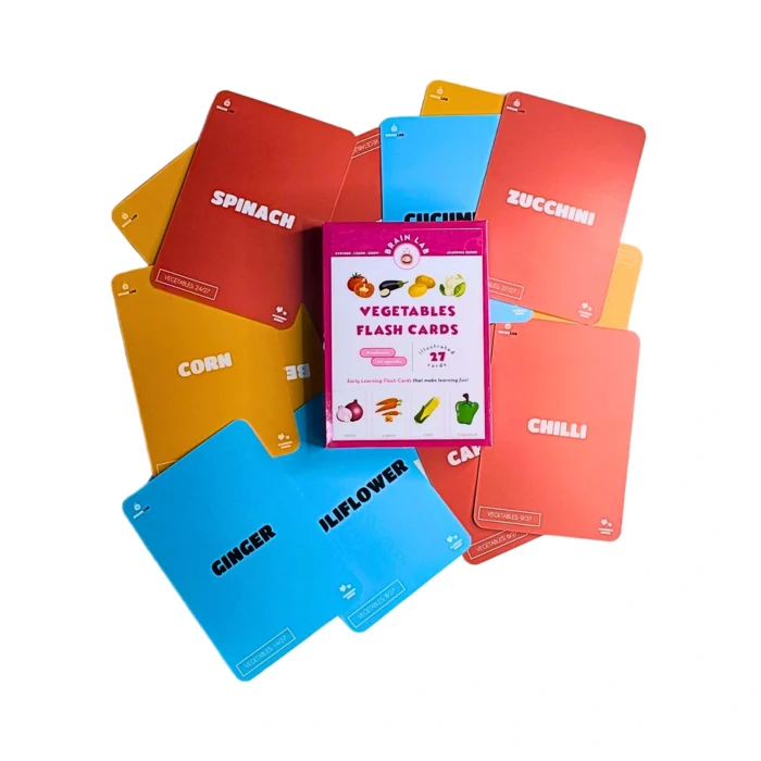 The Brain Lab Vegetable Flash Cards for Kids - Image 3