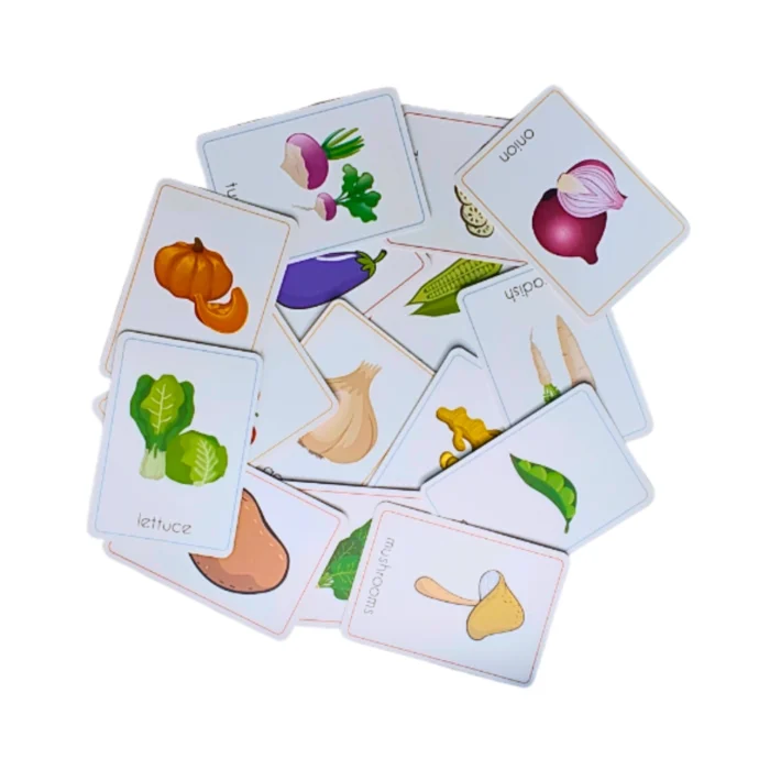 The Brain Lab Vegetable Flash Cards for Kids - Image 7