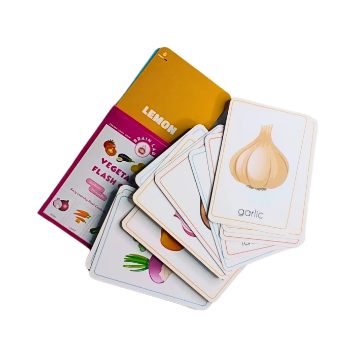 The Brain Lab Vegetable Flash Cards for Kids - Image 6