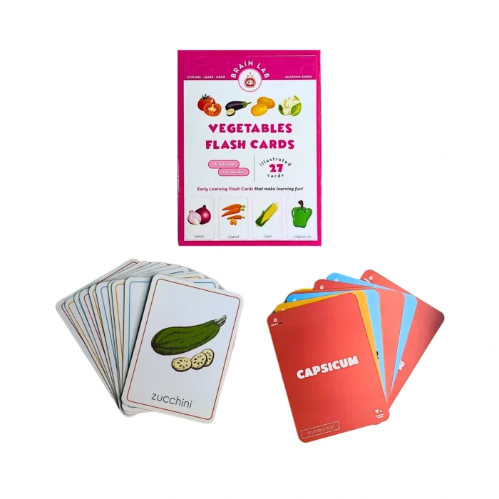 The Brain Lab Vegetable Flash Cards for Kids - Image 4