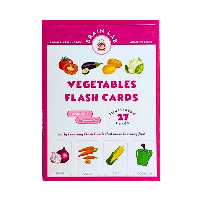 The Brain Lab Vegetable Flash Cards for Kids - Image 1
