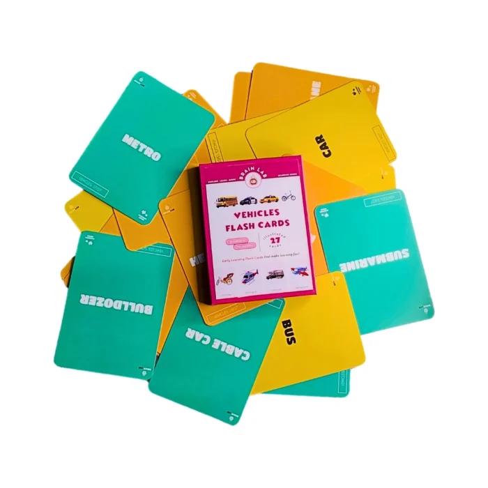 The Brain Lab Vehicles Flash Cards for Kids - Image 5