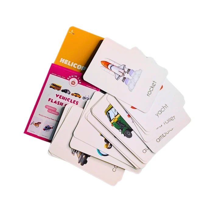 The Brain Lab Vehicles Flash Cards for Kids - Image 4