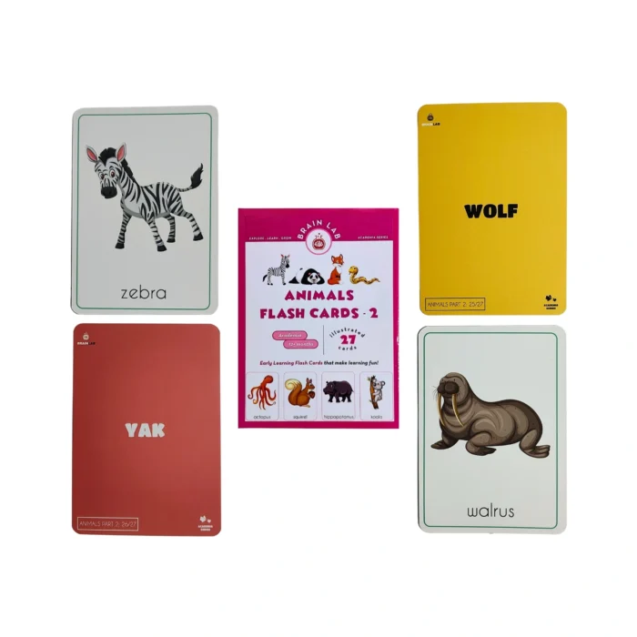 The Brain Lab Animal Flash Cards for Kids - 2 - Image 3
