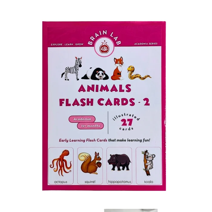 The Brain Lab Animal Flash Cards for Kids - 2 - Image 1