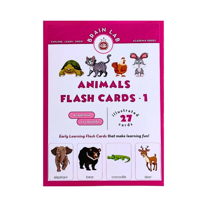 The Brain Lab Animal Flash Cards for Kids - 1 - Image 1