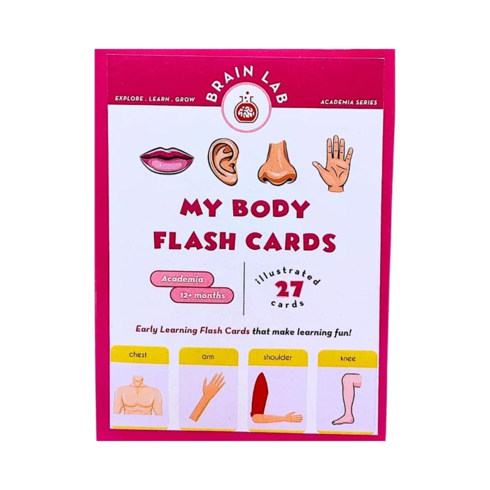 The Brain Lab Body Parts Flash Cards for Kids - Image 1